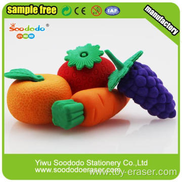 Mixed Various Fruit and Vegetable Shaped Rubber Eraser